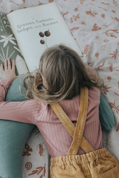 Linen Twin Bed Set - Garden