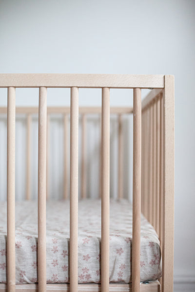 Fitted Linen Crib Sheet