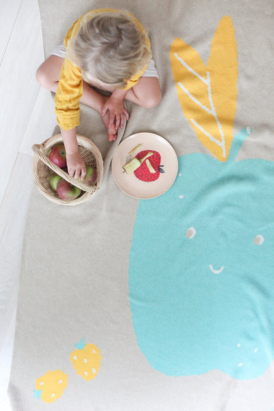 Knitted Blanket - Big Apple Love
