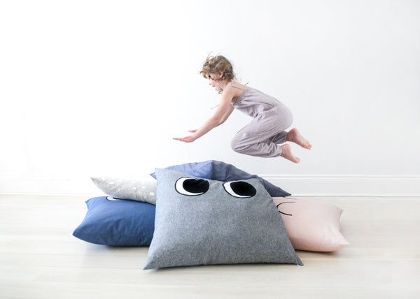 floor pillow - sea grey