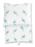duvet set - leafy sea dragons green