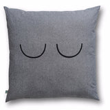 floor pillow - heathered grey