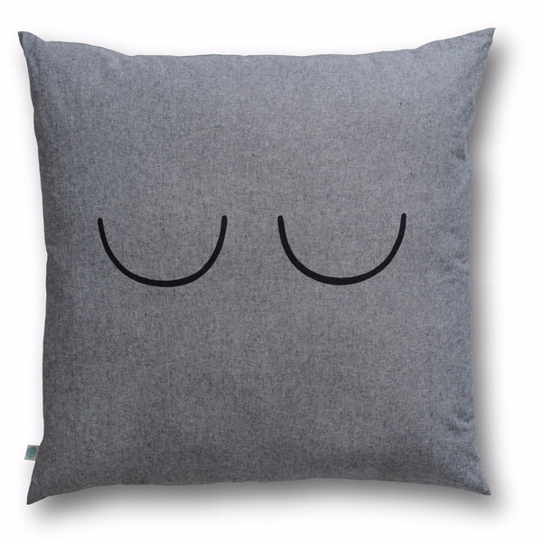 floor pillow - heathered grey